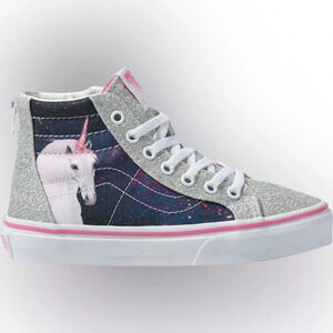 HP:‎ VANS Digi Unicorn Sk8-Hi Zip Glitter Girls Shoes - Toddler 4.0